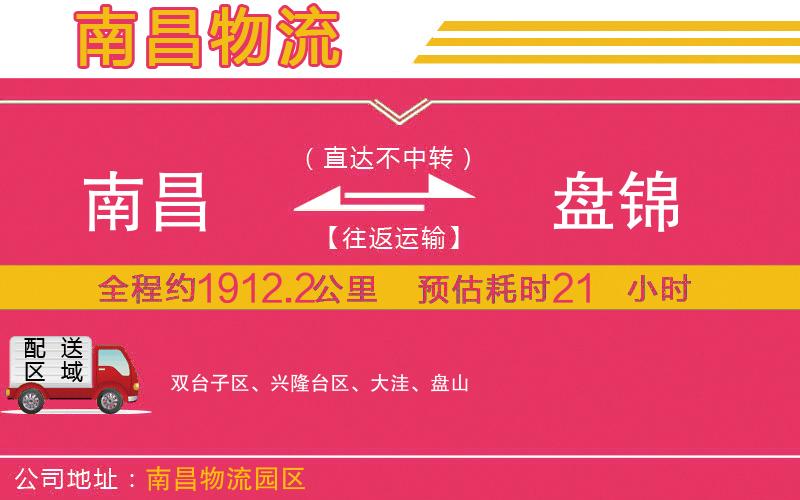 南昌到盤(pán)錦物流公司