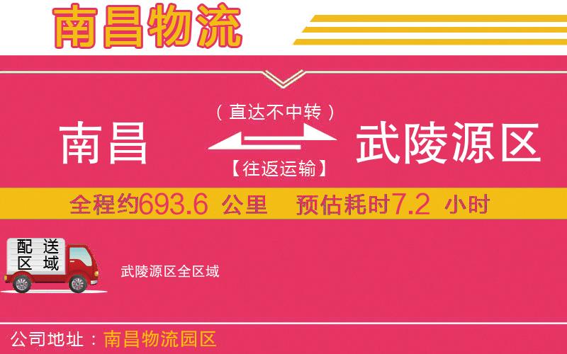 南昌到武陵源區(qū)物流公司