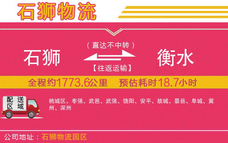 石獅到衡水物流公司