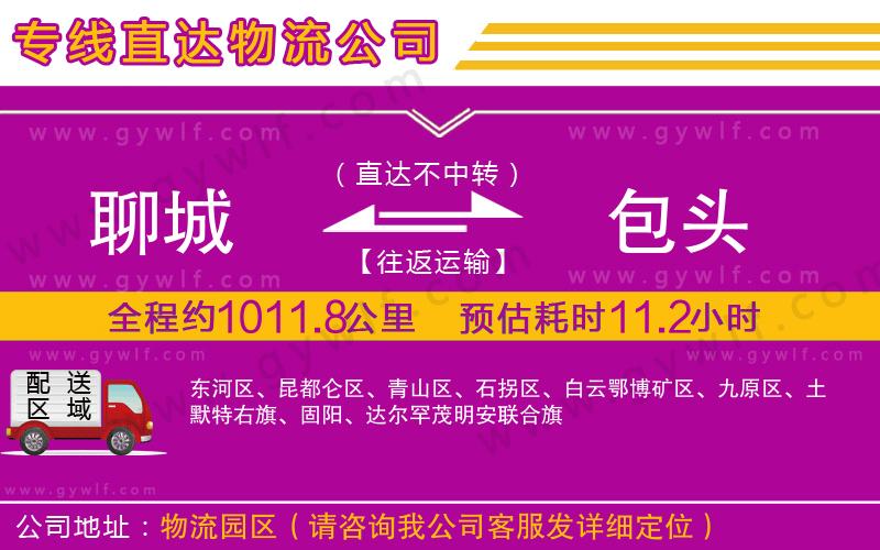 聊城到包頭物流公司