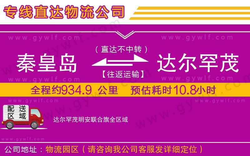 秦皇島到達(dá)爾罕茂明安聯(lián)合旗物流公司