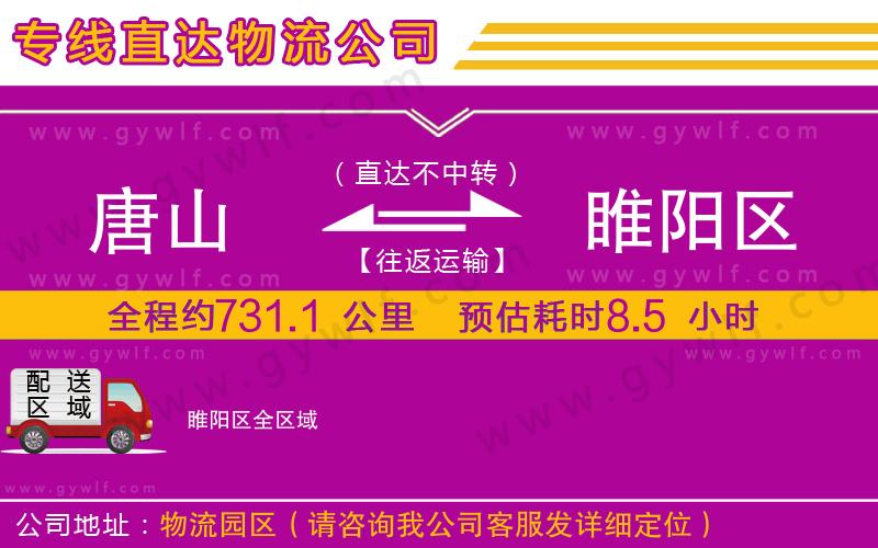 唐山到睢陽區(qū)物流公司