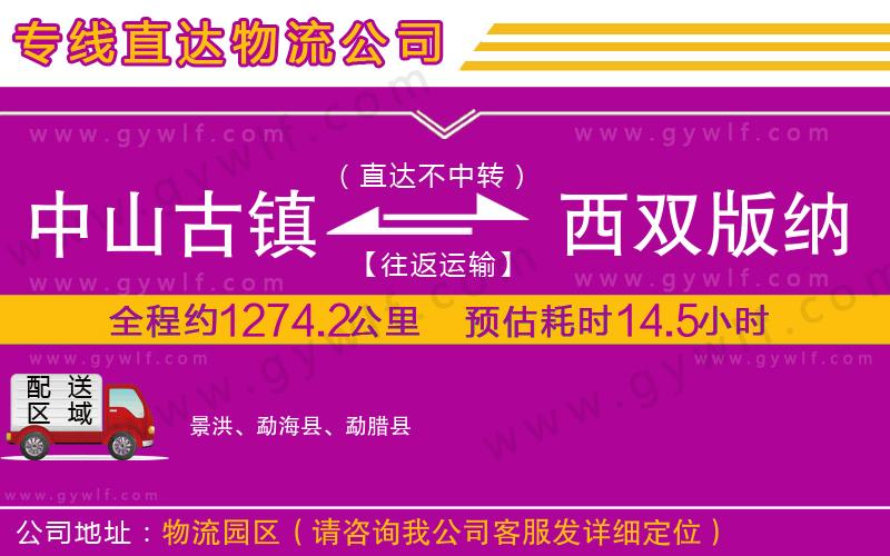 中山古鎮(zhèn)到西雙版納傣族自治州物流公司