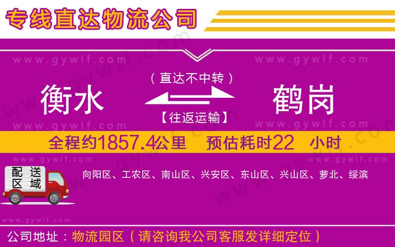 衡水到鶴崗物流公司