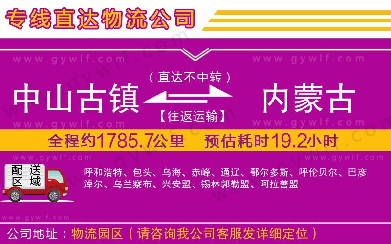 中山古鎮(zhèn)到內(nèi)蒙古物流公司