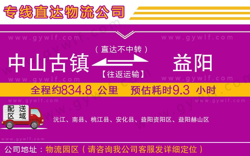 中山古鎮(zhèn)到益陽(yáng)物流公司