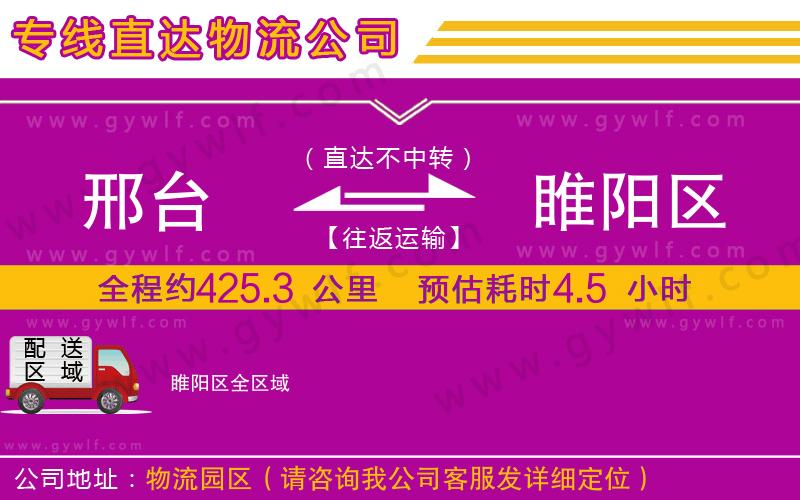 邢臺到睢陽區(qū)物流公司