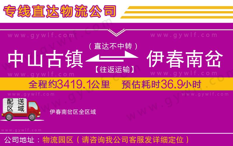 中山古鎮(zhèn)到伊春南岔區(qū)物流公司
