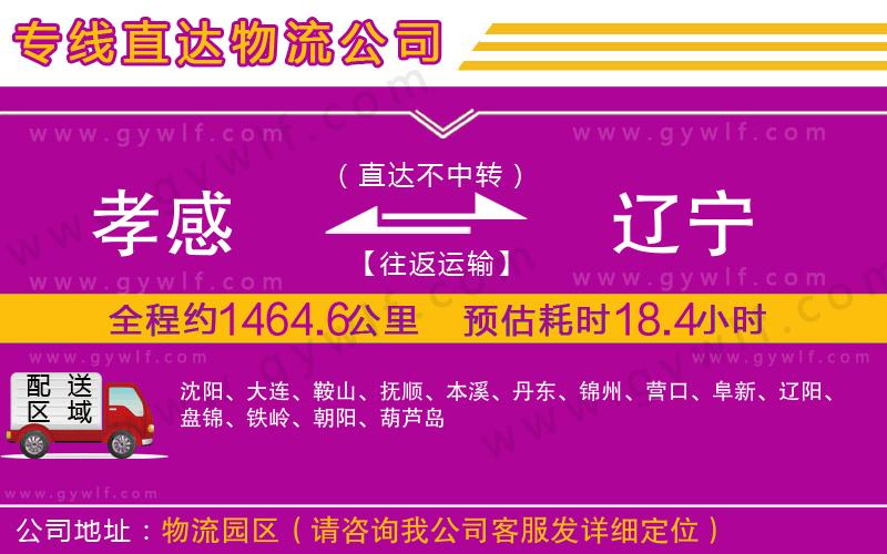 孝感到遼寧物流公司