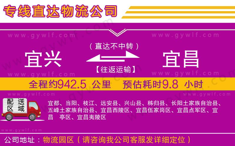 宜興到宜昌物流公司