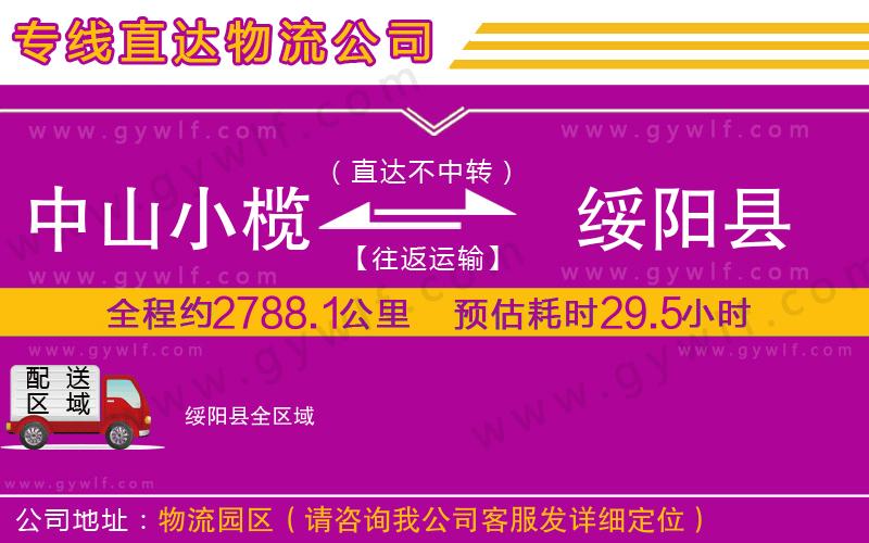 中山小欖到綏陽(yáng)縣物流公司