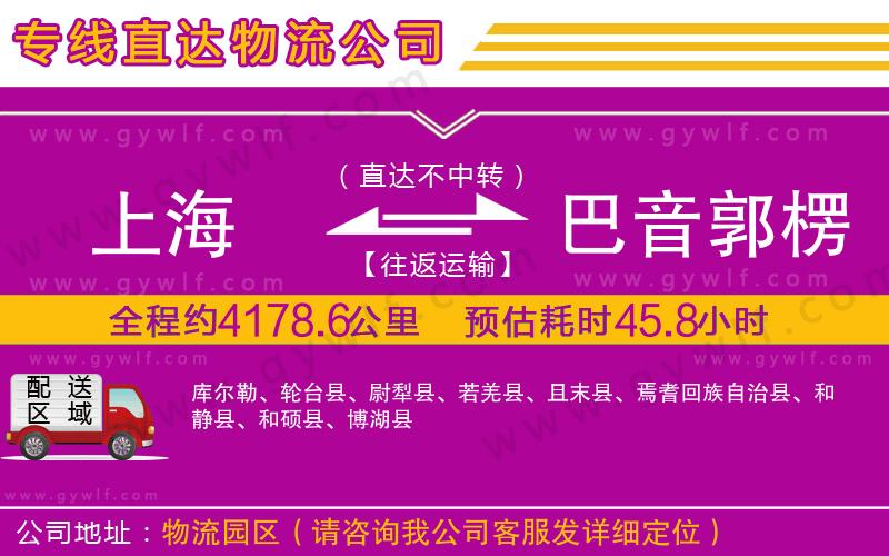 上海到巴音郭楞蒙古自治州貨運(yùn)公司