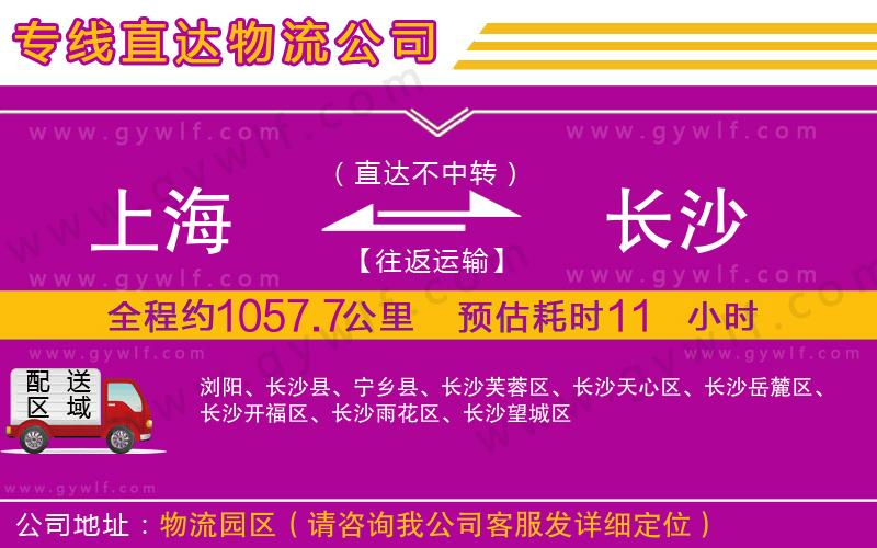 上海到長(zhǎng)沙物流
