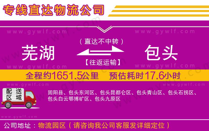 蕪湖到包頭物流公司