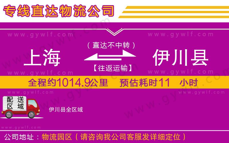 上海到伊川縣物流專(zhuān)線