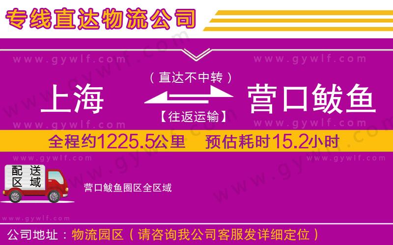 上海到營(yíng)口鲅魚圈區(qū)物流專線
