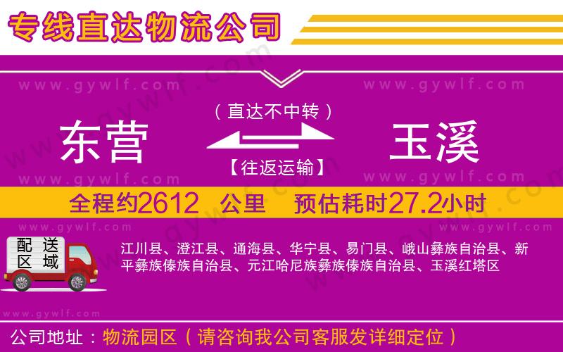 東營到玉溪物流公司