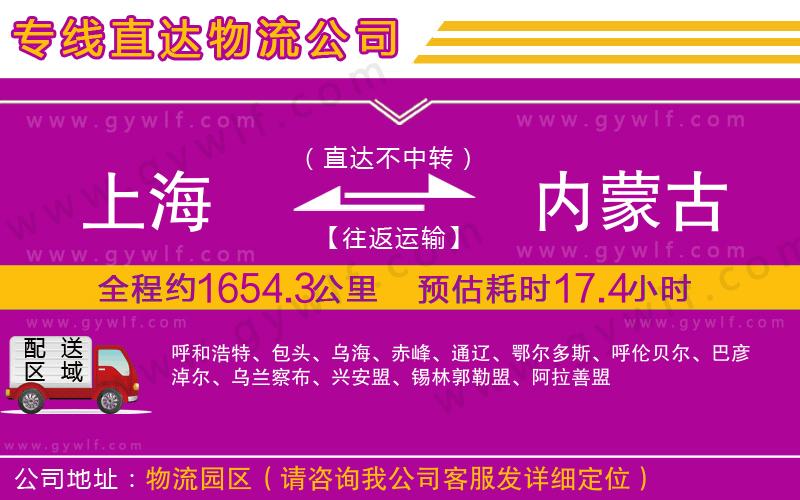 上海到內蒙古物流