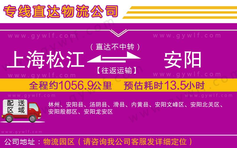 上海松江區(qū)到安陽(yáng)物流公司