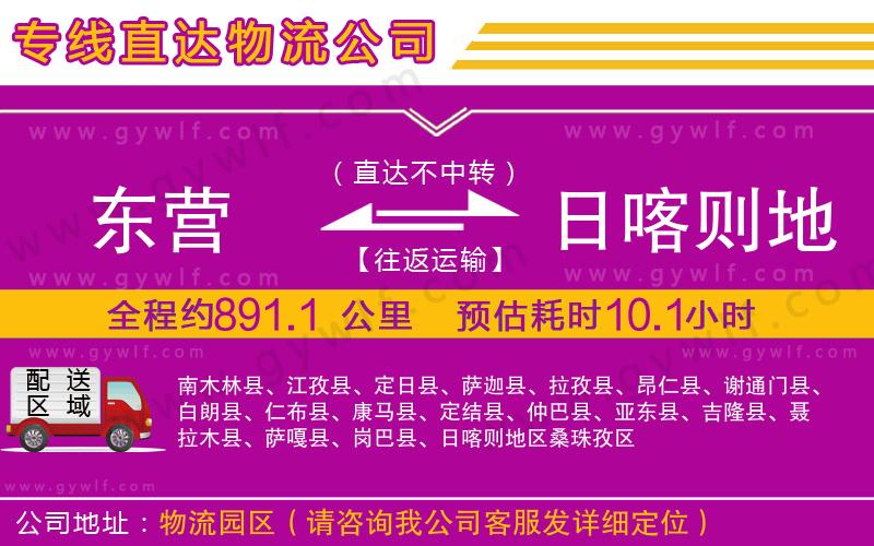 東營到日喀則地區(qū)物流公司