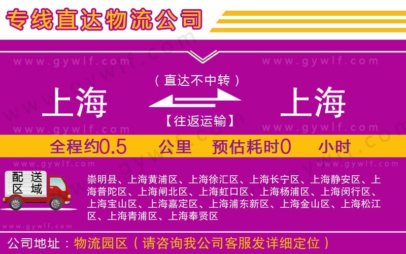 上海到上海貨運(yùn)專線