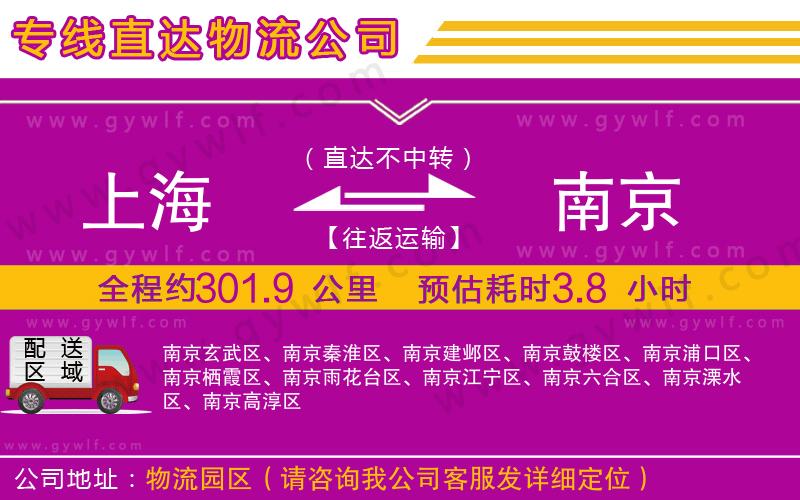 上海到南京貨運(yùn)專線