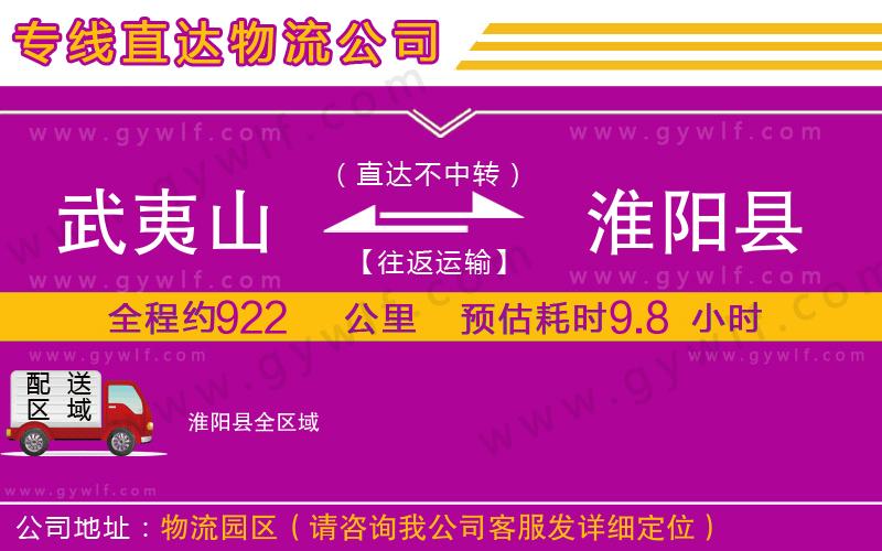武夷山到淮陽(yáng)縣物流公司