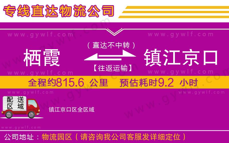 棲霞到鎮(zhèn)江京口區(qū)物流公司