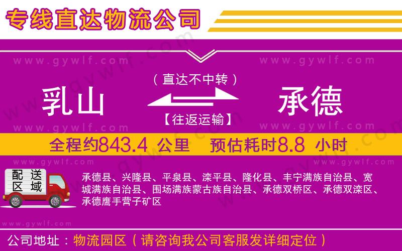 乳山到承德物流公司