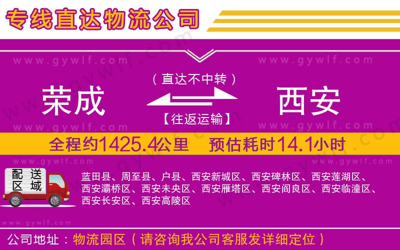 榮成到西安物流公司