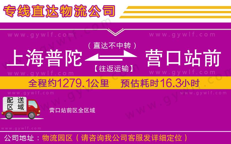 上海普陀區(qū)到營(yíng)口站前區(qū)物流公司