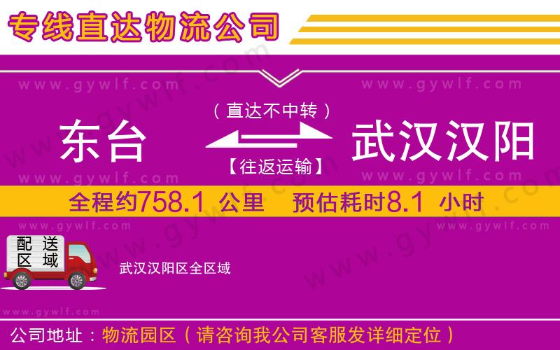 東臺(tái)到武漢漢陽(yáng)區(qū)物流公司