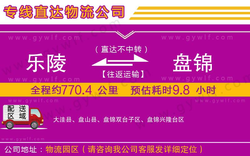 樂陵到盤錦物流公司