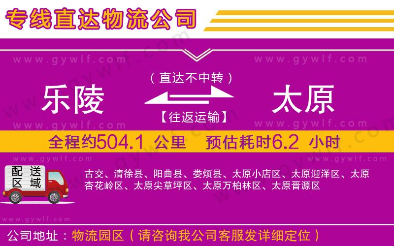 樂陵到太原物流公司