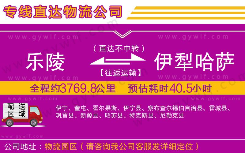 樂(lè)陵到伊犁哈薩克自治州物流公司